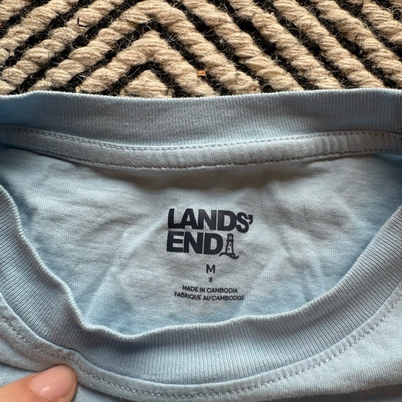 Lands’ End sequin t shirt 100% cotton - Picture 3 of 5